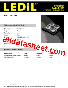 FP16310 Datasheet PDF - Ledil, Inc.
