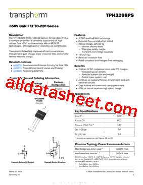 TPH3208PS Datasheet PDF - Transphorm Inc