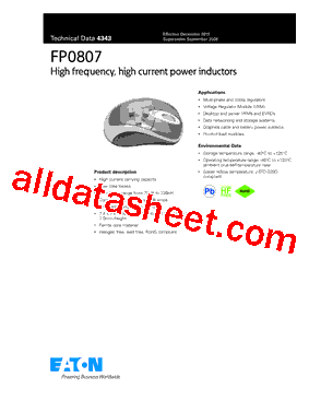 FP0807R1-R16-R Datasheet PDF - Eaton All Rights Reserved.