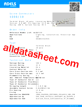 125210 Datasheet PDF - Adels-Contact