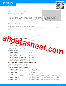 125310M Datasheet PDF - Adels-Contact