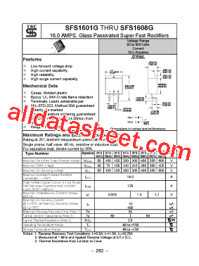 SFS1601G Datasheet PDF - Taiwan Semiconductor Company, Ltd
