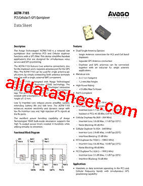 ACFM-7103 Datasheet PDF - Broadcom Corporation.