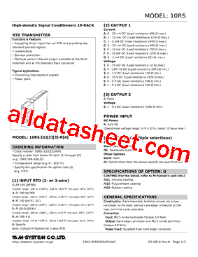 10RS-3B-R6-R Datasheet PDF - M-System Co.,Ltd.