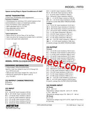 FRTD-R-Z2-R Datasheet PDF - M-System Co.,Ltd.
