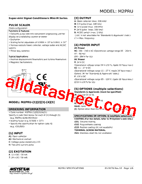 M2PRU-A24P-R2/UL Datasheet PDF - M-System Co.,Ltd.