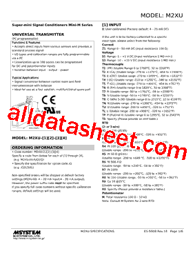 M2XU-R1V1-R Datasheet PDF - M-System Co.,Ltd.