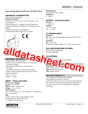 M3LU2-R4/A/Q Datasheet PDF - M-System Co.,Ltd.