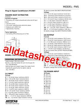 FNS-33-R Datasheet PDF - M-System Co.,Ltd.