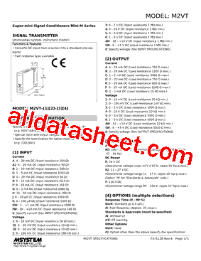 M2VT-14-R2/K Datasheet PDF - M-System Co.,Ltd.