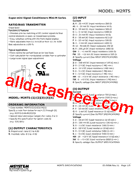 M2RTS-R-22-R2/Q Datasheet PDF - M-System Co.,Ltd.
