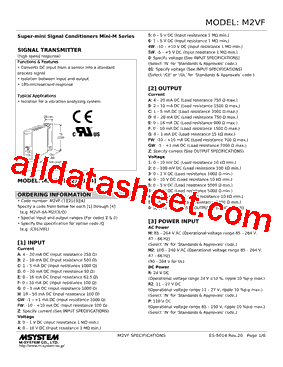 M2VF-B0-RM/N Datasheet PDF - M-System Co.,Ltd.