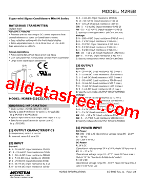 M2REB-R22-R2/UL Datasheet PDF - M-System Co.,Ltd.