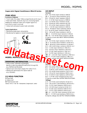 M2PHSH-AA-R2/Q Datasheet PDF - M-System Co.,Ltd.