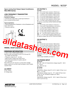 W2SP-2AB-R2/N Datasheet PDF - M-System Co.,Ltd.