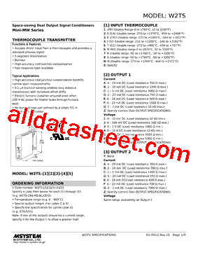 W2TS-2AB-R2/Q Datasheet PDF - M-System Co.,Ltd.