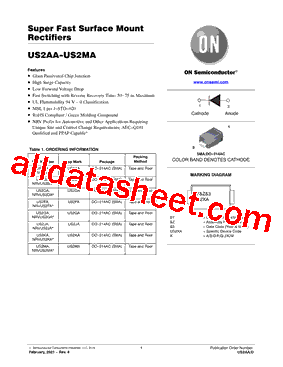 US2AA Datasheet PDF - ON Semiconductor