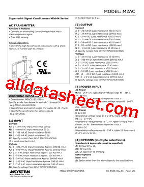 M2AC-ADE-R2/Q Datasheet PDF - M-System Co.,Ltd.
