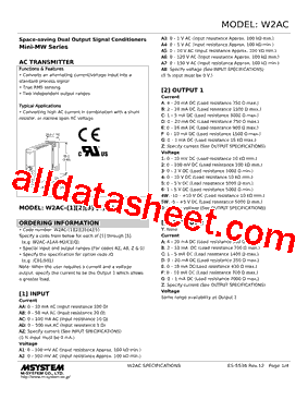 W2AC-AZCD-R2/N Datasheet PDF - M-System Co.,Ltd.