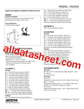 M2ADS-DBB-R2/Q Datasheet PDF - M-System Co.,Ltd.