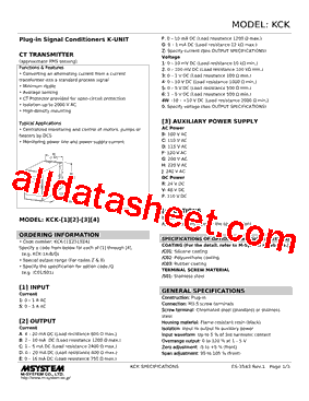 KCK-5F-R Datasheet PDF - M-System Co.,Ltd.