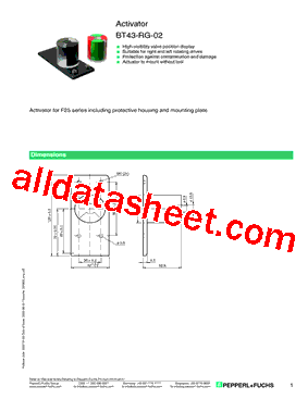 BT43-RG-02 Datasheet PDF - Pepperl+Fuchs Inc.
