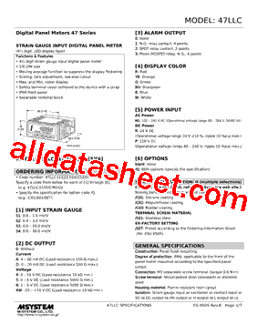 47LLC-S3D0YR-R Datasheet PDF - M-System Co.,Ltd.