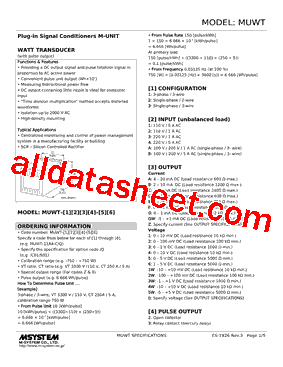 MUWT033C4-R Datasheet PDF - M-System Co.,Ltd.