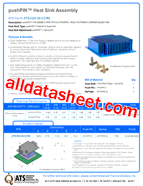 ATS-02A-36-C2-R0 Datasheet PDF - Advanced Thermal Solutions, Inc.