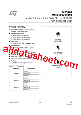 M95010-R Datasheet PDF - STMicroelectronics