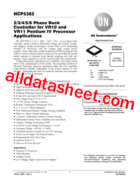 NCP5382 Datasheet PDF - ON Semiconductor