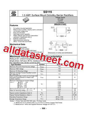 SS115 Datasheet PDF - Taiwan Semiconductor Company, Ltd