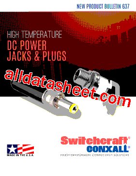 PCL722ASH. Datasheet PDF - Switchcraft, Inc.