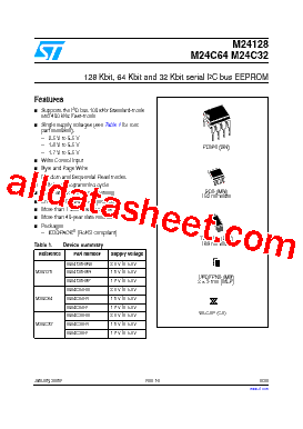 M24C64-R Datasheet PDF - STMicroelectronics