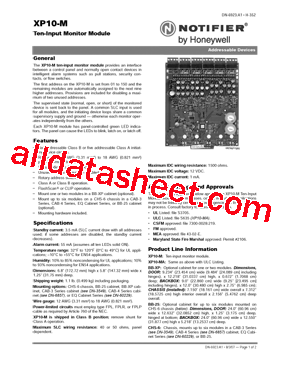 XP10-M Datasheet PDF - Honeywell Solid State Electronics Center