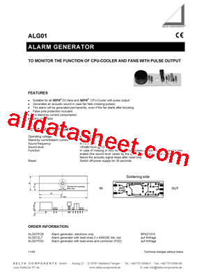 ALG01 Datasheet PDF - List of Unclassifed Manufacturers