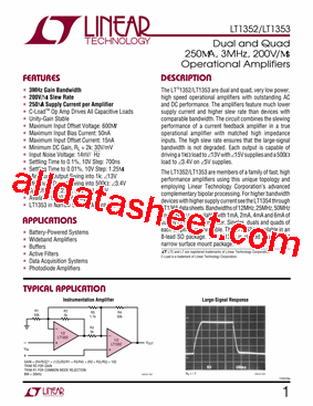 LT1353CS Datasheet PDF - Linear Technology