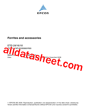 B66358G0000X127 Datasheet PDF - EPCOS