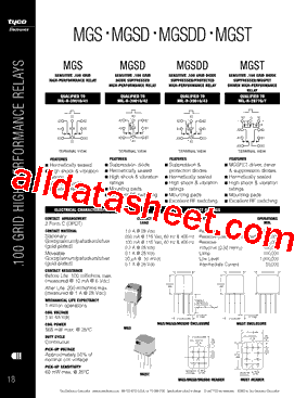 MGSD Datasheet PDF - Tyco Electronics