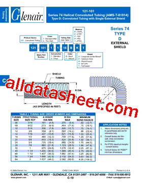 121-101-1-2-32BKS Datasheet PDF - Glenair, Inc.