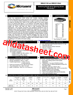 MMAD1108 Datasheet PDF - Microsemi Corporation