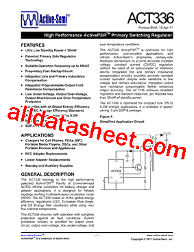 ACT336 Datasheet PDF - Active-Semi, Inc
