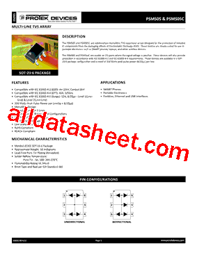 PSMS05 Datasheet PDF - Protek Devices