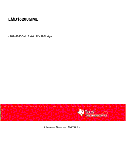 LMD18200QML Datasheet PDF - Texas Instruments