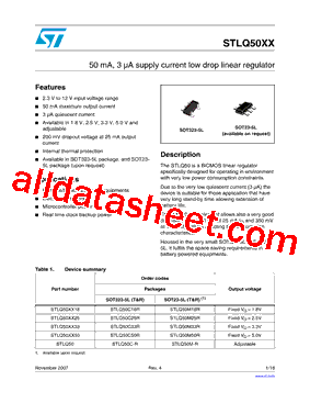 STLQ50M-R Datasheet PDF - STMicroelectronics