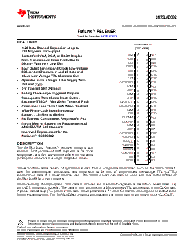 SN75LVDS82DGGR Datasheet PDF - Texas Instruments