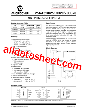25AA320 Datasheet PDF - Microchip Technology