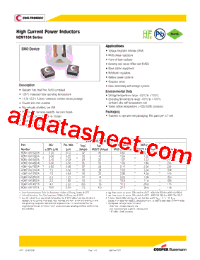HCM1104-R45-R Datasheet PDF - Cooper Bussmann, Inc.