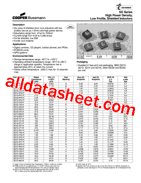 SD25-R82-R Datasheet PDF - Cooper Bussmann, Inc.
