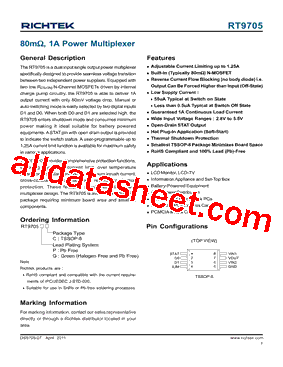 RT9705 Datasheet PDF - Richtek Technology Corporation